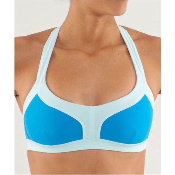 lululemon athletica Other - RARE LULULEMON Run: Sprint Bra Beach Blanket
Blue Aquamarine